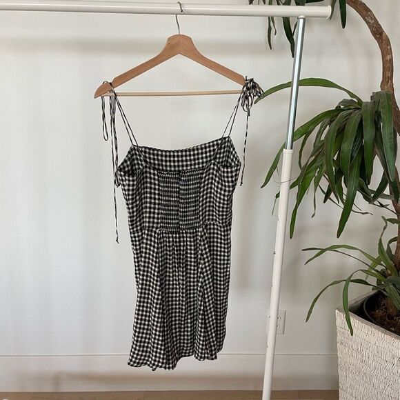 Reformation Black white checkered dress - Picture 6 of 7